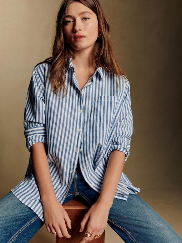 Chemise Max (Rayure Bleu)